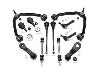 Front Upper Control Arms with Ball Joints, Sway Bar Links, Tie Rods, Idler Arm and 4-Groove Pitman Arm (99-06 4WD Silverado 1500; 04-06 2WD Silverado 1500 w/ Front Torsion Bar)
