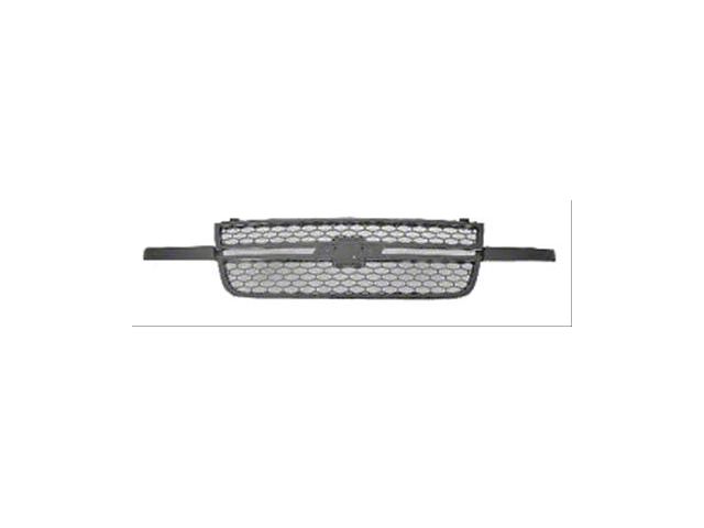 Upper Replacement Grille; Black (03-06 Silverado 1500 SS)