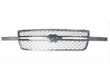 Upper Replacement Grille; Black and Chrome (03-06 Silverado 1500 SS)