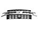 Upper Replacement Grille; Black and Chrome (19-21 Silverado 1500; 2022 Silverado 1500 LTD)