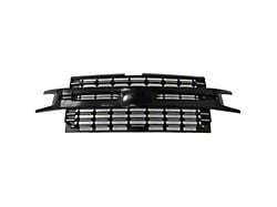 Upper Replacement Grille; Black (19-21 Silverado 1500; 2022 Silverado 1500 LTD)