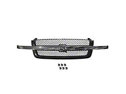 Upper Replacement Grille; Chrome and Dark Gray (03-06 Silverado 1500)