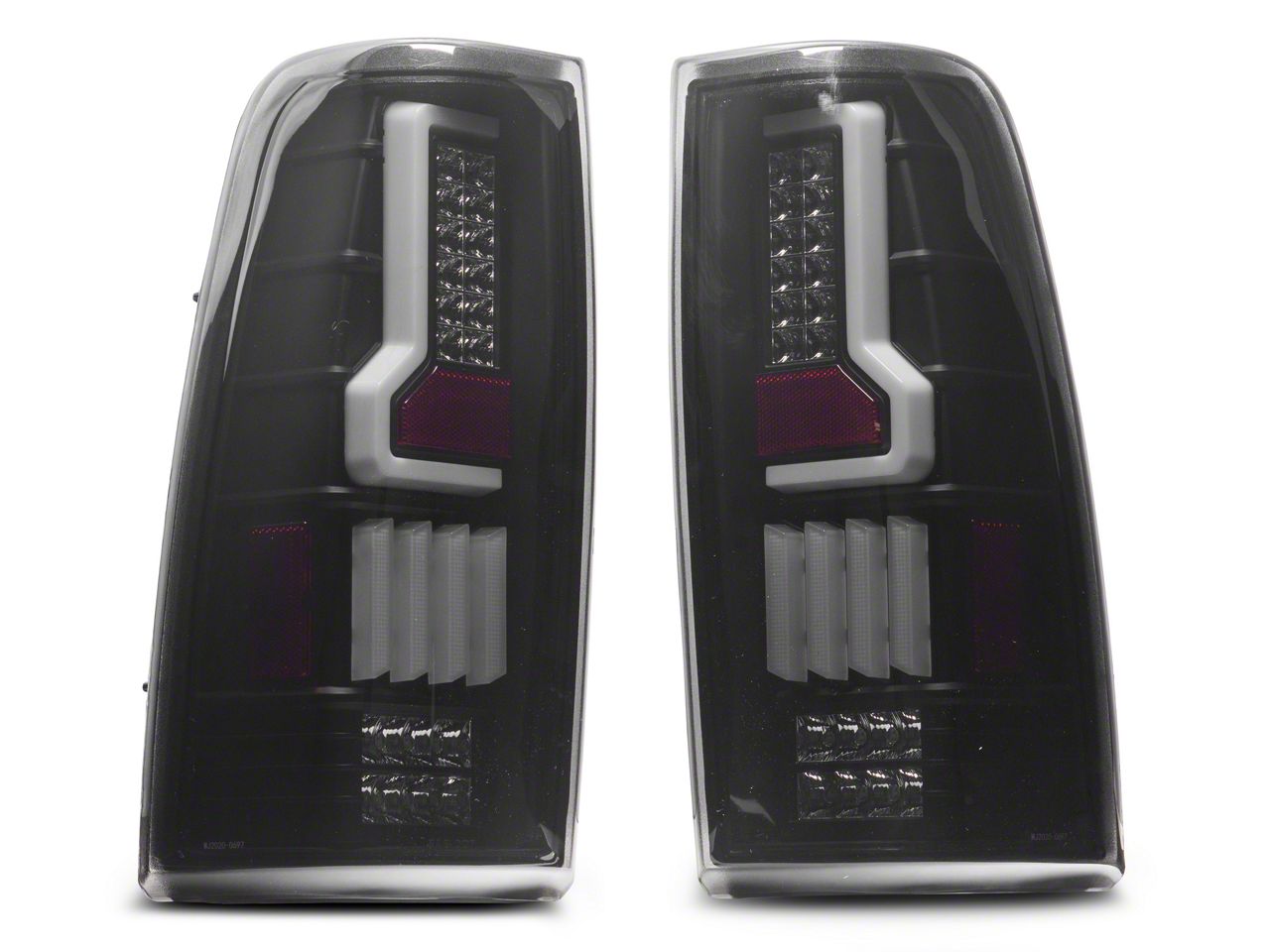 Silverado 1500 Renegade Series V2 Led Tail Lights Black Housing Smoked Lens 99 06 Silverado