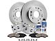 Vented 6-Lug Brake Rotor, Pad, Brake Fluid, Cleaner and Caliper Kit; Front (05-08 Silverado 1500 w/ Rear Drum Brakes)