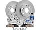 Vented 6-Lug Brake Rotor, Pad, Caliper, Brake Fluid and Cleaner Kit; Front (07-18 Silverado 1500)