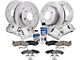 Vented 6-Lug Brake Rotor, Pad, Caliper, Brake Fluid and Cleaner Kit; Front and Rear (01-06 Silverado 1500 w/ Dual Piston Rear Calipers)