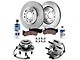 Vented 6-Lug Brake Rotor, Pad, Hub Assembly, Brake Fluid and Cleaner Kit; Front (07-13 Silverado 1500)