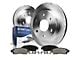 Vented 6-Lug Brake Rotor and Pad Kit; Rear (07-13 Silverado 1500 w/ Rear Disc Brakes)