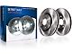 Vented 6-Lug Brake Rotor, Pad, Lower Ball Joints, Brake Fluid and Cleaner Kit; Front (07-13 Silverado 1500)
