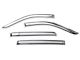 Ventvisor Window Deflectors; Front and Rear; Chrome (19-24 Silverado 1500 Crew Cab)