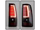 Version 3 Light Bar LED Tail Lights; Black Housing; Smoked Lens (03-06 Silverado 1500 Fleetside)