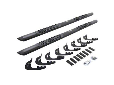 Go Rhino V-Series V3 Running Boards; Textured Black (14-18 Silverado 1500 Double Cab)