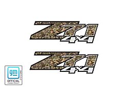 Z71 4x4 Decal; Camo Realtree Max4 (07-13 Silverado 1500)