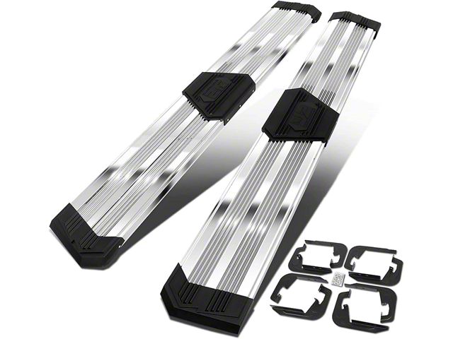 10-Inch Flat Step Bar Running Boards; Chrome (07-19 6.0L Silverado 2500 HD)