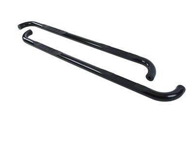 Go Rhino 3-Inch 4000 Series Cab Length Side Step Bars; Black (07-14 Silverado 2500 HD Extended Cab)