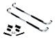 Go Rhino 3-Inch 4000 Series Cab Length Side Step Bars; Polished (15-19 Silverado 2500 HD Double Cab)