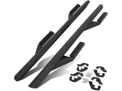 3-Inch Nerf Side Step Bars; Black (07-19 Silverado 2500 HD Crew Cab)