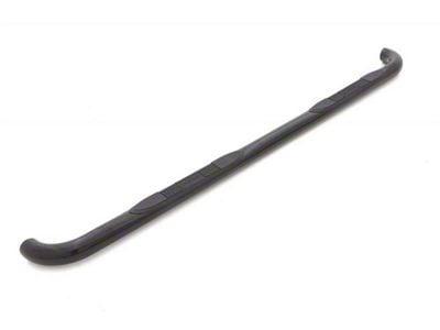 3-Inch Round Bent Nerf Side Step Bars; Black (20-25 Silverado 2500 HD Crew Cab)