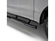 4-Inch Oval Side Step Bars; Black (07-14 Silverado 2500 HD Crew Cab)