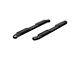 4-Inch Oval Side Step Bars; Black (20-24 Silverado 2500 HD Double Cab)