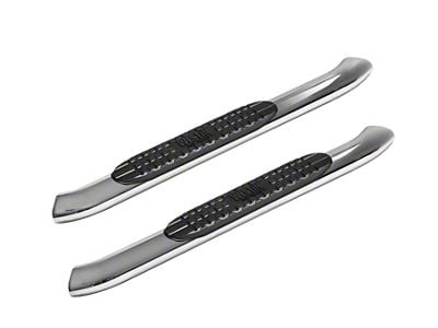 Pro Traxx 4-Inch Oval Side Step Bars; Stainless Steel (20-25 Silverado 2500 HD Regular Cab)