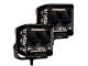 Go Rhino 4-Inch x 3-Inch Blackout Combo Series LED Light Pods; Flood Beam (Universal; Some Adaptation May Be Required)