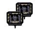 Go Rhino 4-Inch x 3-Inch Blackout Combo Series LED Light Pods; Spot and Flood Beam (Universal; Some Adaptation May Be Required)