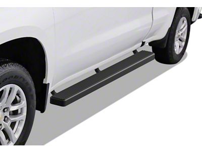 5-Inch iStep Running Boards; Black (20-24 Silverado 2500 HD Double Cab)