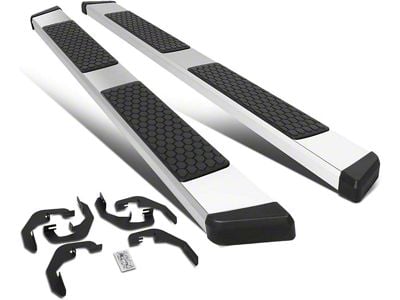 5-Inch Running Boards; Stainless Steel (07-19 6.0L Silverado 2500 HD Extended/Double Cab)