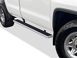 5-Inch Wheel-to-Wheel Running Boards; Hairline Silver (07-19 Silverado 2500 HD Extended/Double Cab w/ 6.50-Foot Standard Box)