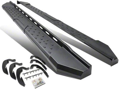 5.50-Inch Running Boards; Stainless Steel (07-19 Silverado 2500 HD Extended/Double Cab)