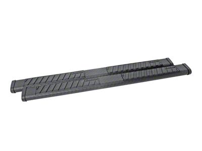 6-Inch BlackTread Side Step Bars without Mounting Brackets; Textured Black (07-25 Silverado 2500 HD Extended/Double Cab)