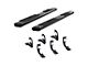 6-Inch Oval Side Step Bars; Black (07-19 6.6L Duramax Silverado 2500 HD Extended/Double Cab)