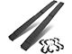 6-Inch Wide Flat Running Boards; Black (07-19 Silverado 2500 HD Crew Cab)