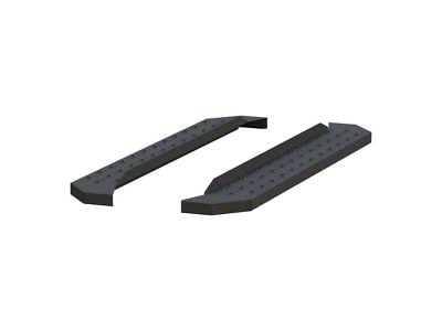 6.50-Inch RidgeStep Running Boards without Mounting Brackets; Textured Black (07-19 Silverado 2500 HD Regular Cab)