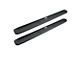 93-Inch Molded Unlighted Running Boards; Black (01-06 Silverado 2500 HD Crew Cab)