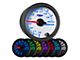 Analog Wideband Air/Fuel Ratio Gauge; White 7 Color (Universal; Some Adaptation May Be Required)