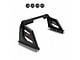 Armour Roll Bar with 5.30-Inch Black Round Flood LED Lights; Black (07-24 Silverado 2500 HD)