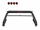 Atlas Roll Bar with 7-Inch Red Round LED Lights; Black (07-24 Silverado 2500 HD)