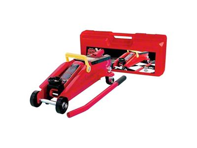 Big Red Trolley Floor Jack with Storage Case; 2-Ton Capacity