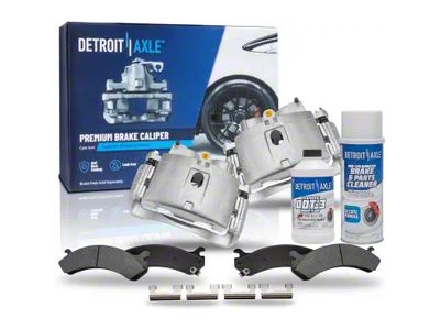 Brake Calipers with Ceramic Brake Pads; Front (07-10 Silverado 2500 HD)