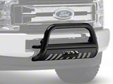 Bumper Guard; E-Series Bull Bar; 3-Inch Diameter; Black Powder Coated Steel; Front (2019 Silverado 2500 HD)