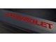 CHEVROLET Bed Rail Letter Inserts; Gloss Red (15-19 Silverado 2500 HD)