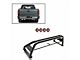 Classic Roll Bar with 5.30-Inch Red Round Flood LED Lights; Black (07-24 Silverado 2500 HD)