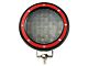 Classic Roll Bar with 5.30-Inch Red Round Flood LED Lights; Black (07-24 Silverado 2500 HD)