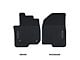 Custom Fit Front Floor Mats with Bowtie Logo; Black (20-24 Silverado 2500 HD)