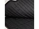 Custom Fit Front Floor Mats with Bowtie Logo; Black (20-24 Silverado 2500 HD)