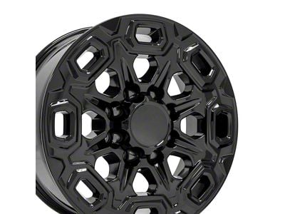 CV64A Black 8-Lug Wheel; 20x8.5; 12mm Offset (07-10 Silverado 2500 HD)