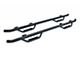 Go Rhino Dominator Classic D2 Cab Length Side Step Bars; Textured Black (15-19 6.6L Duramax Silverado 2500 HD Double Cab)