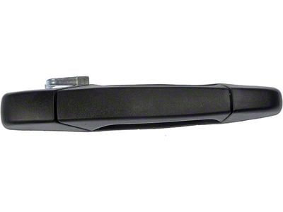 Exterior Door Handle; Front Right; Textured Black; Plastic; Without Chrome Lever and Keyhole (07-14 Silverado 2500 HD)